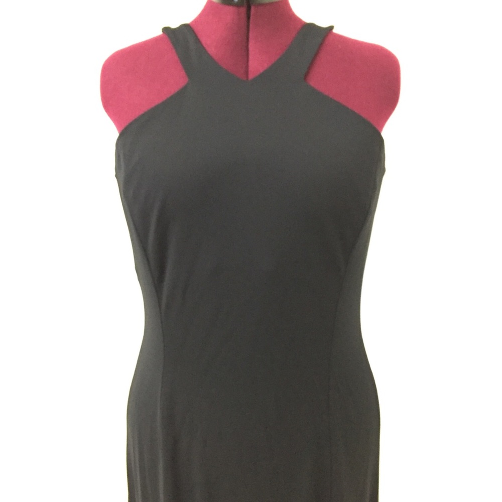 16 LAUREN by RALPH LAUREN Slinky Black Formal Gown - Picture 3 of 5